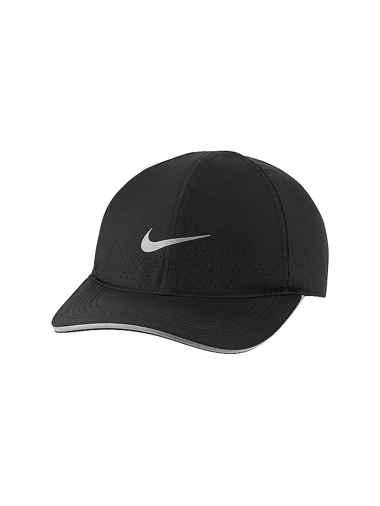 NIKE Laufkappe Dri FIT Aerobill Featherlight schwarz